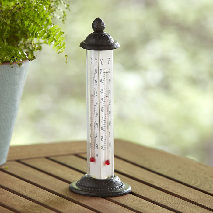 Birch Lane™ Outdoor Garden Thermometer Wayfair